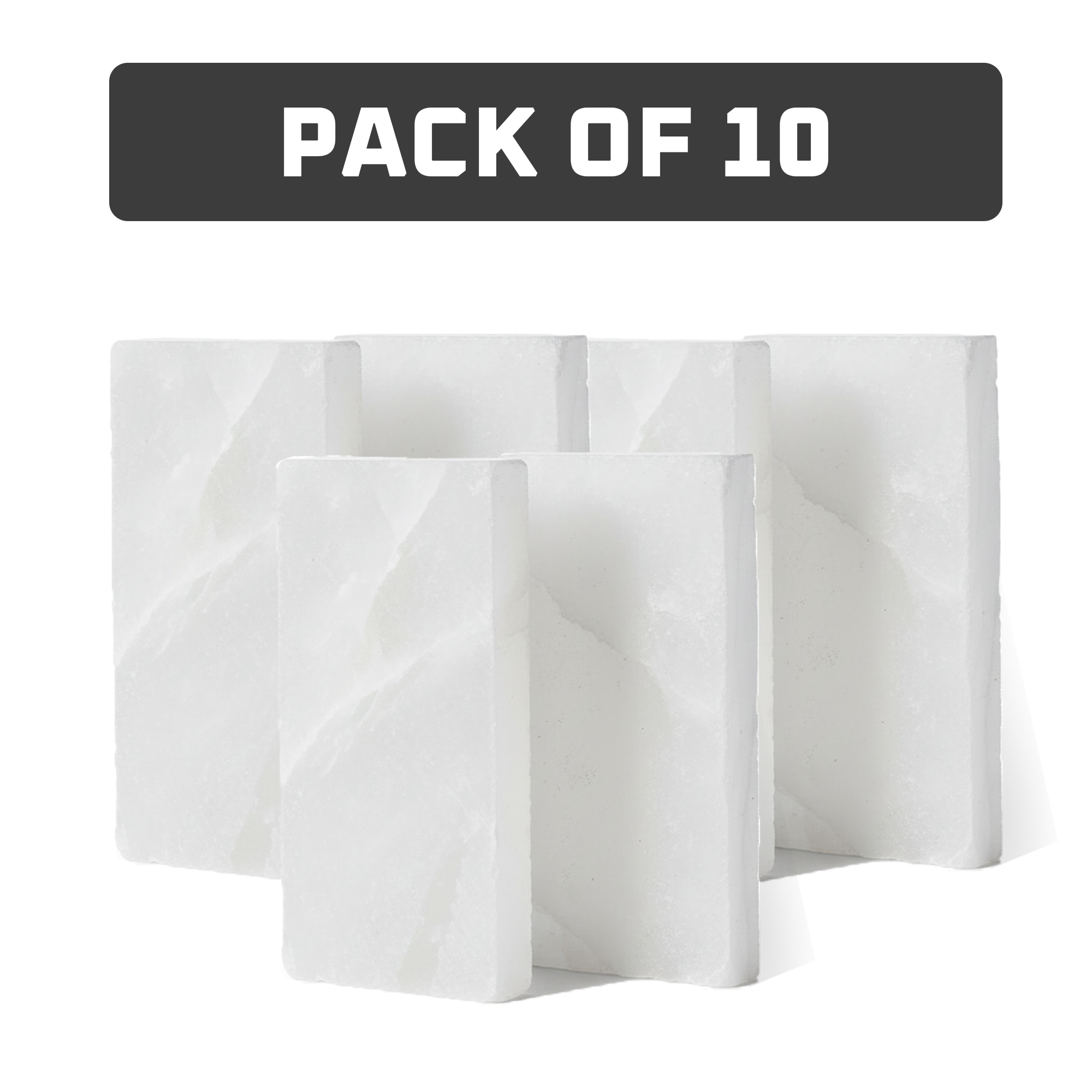 White Salt Tiles pack of 10