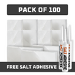 White Salt Tiles pack of 100 with glue