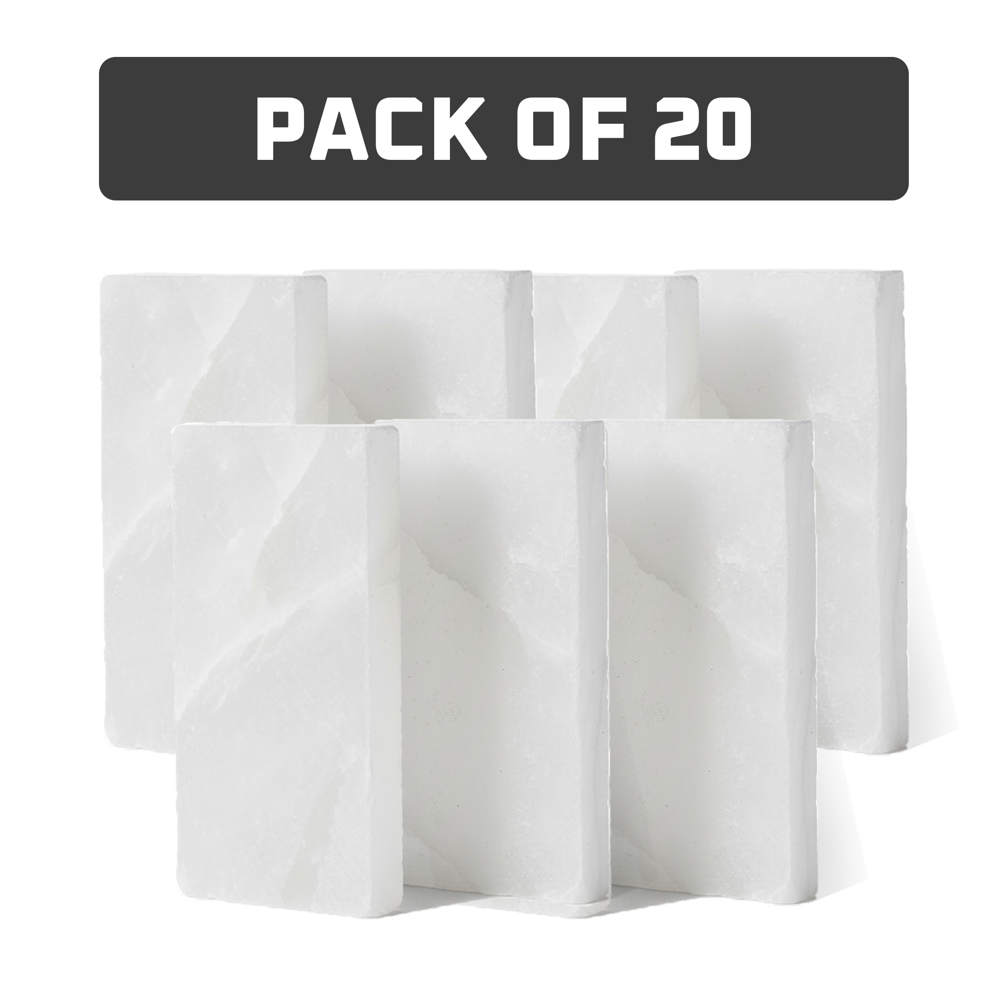White Salt Tiles pack of 20
