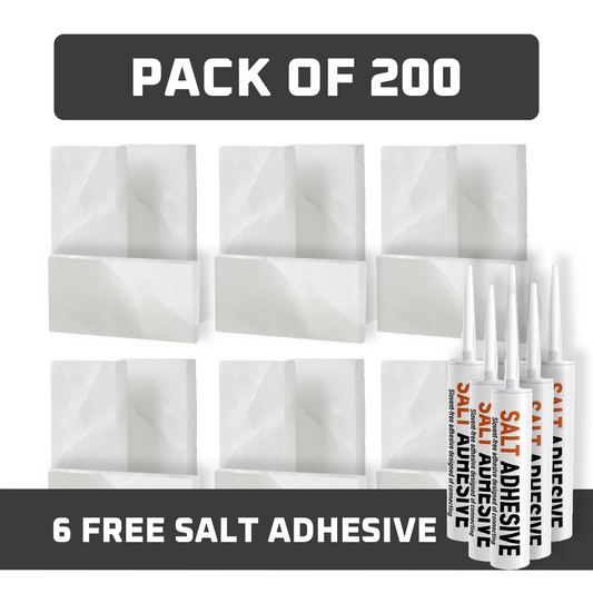 White Salt Tiles pack of 200 with glue