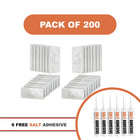 200  White Salt Tiles with 6 salt adhesive