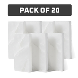 White Salt Tiles pack of 20