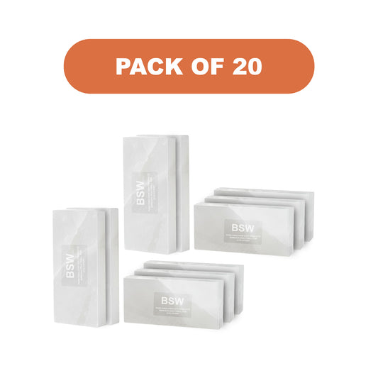 20  White Salt Tiles