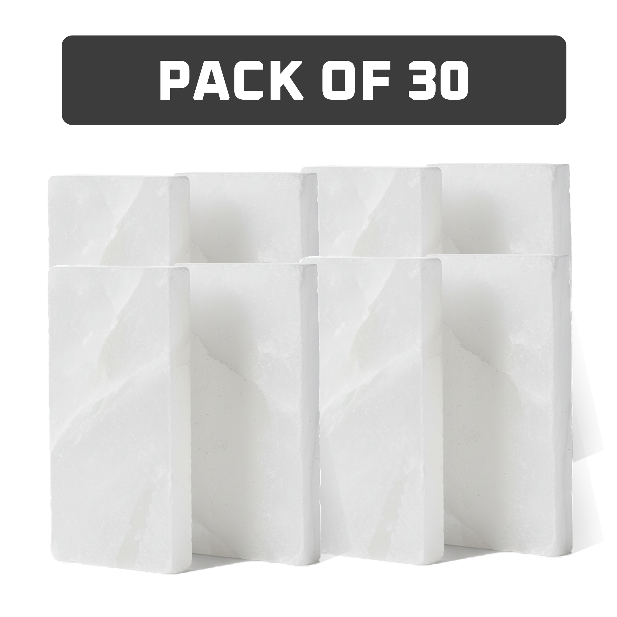 White Salt Tiles pack of 30