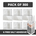 White Salt Tiles pack of 300 with glue
