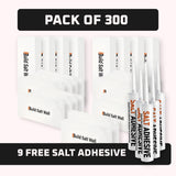 300 White Salt Tiles with adhesive