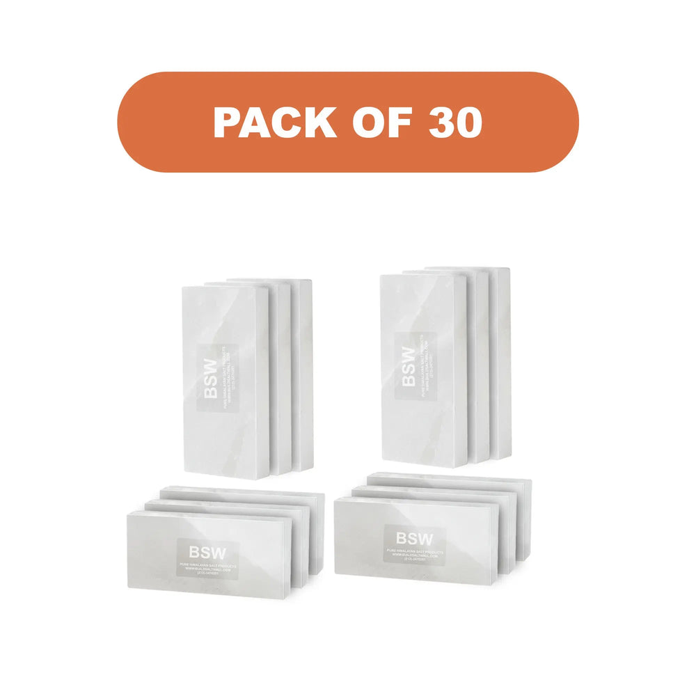 30  White Salt Tiles