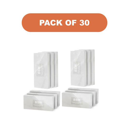 30  White Salt Tiles