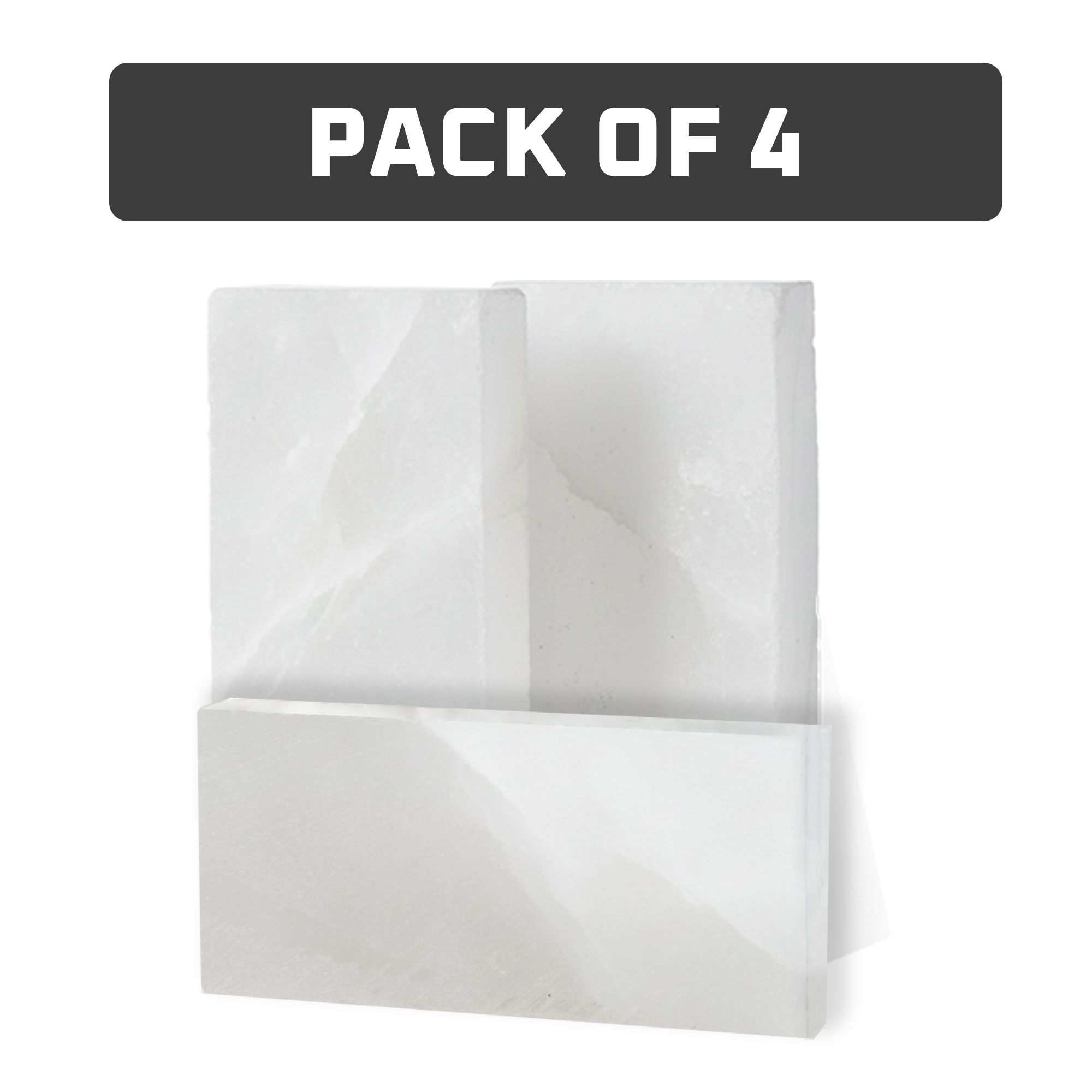 White Salt Tiles pack of 4