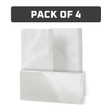 White Salt Tiles pack of 4