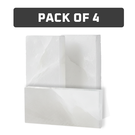 White Salt Tiles pack of 4