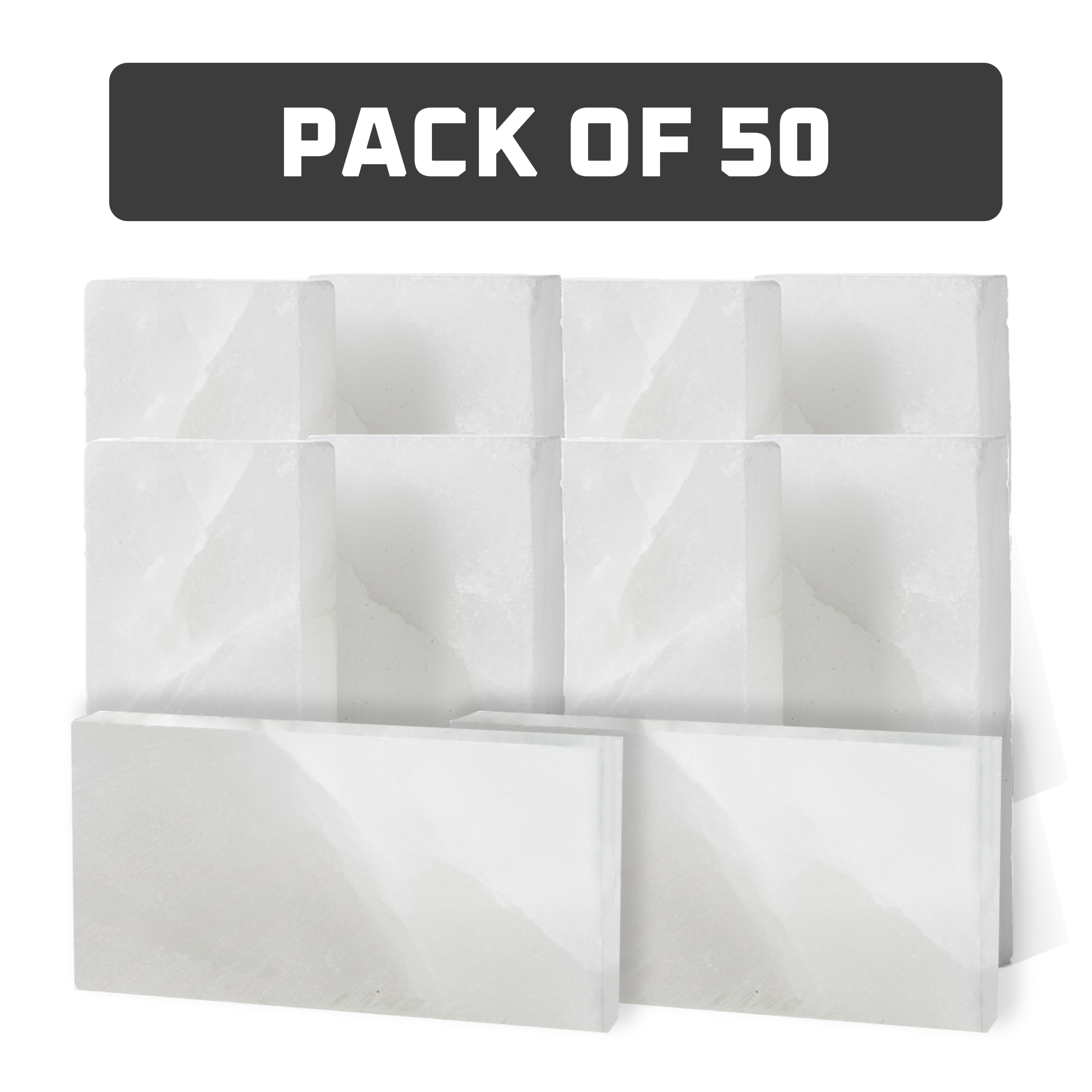 White Salt Tiles pack of 50