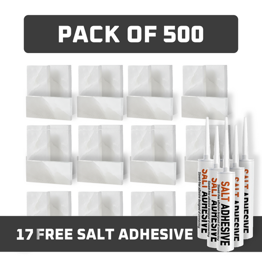 white salt tiles pack of 500 with adhesive