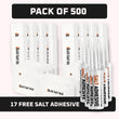 500 White Salt Tiles with adhesive