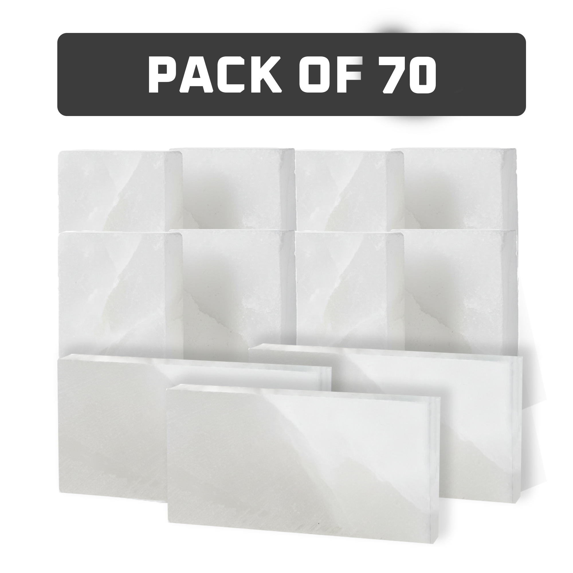 white salt tiles pack of 70