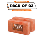 Pack illustration labeled 2 Himalayan salt bricks
