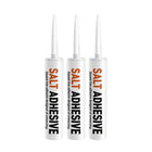 Salt adhesive cartridges shown for the 3-tube pack