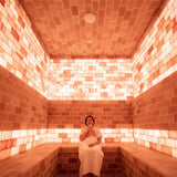 Himalayan Pink Salt Bricks 8" x 4" x 2" - Pack of 150 With 4 Free Salt Adhesive