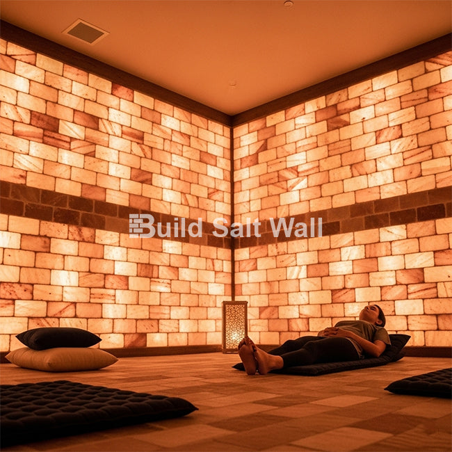 Build 6 sq. ft. Pink Salt Wall With (30 Himalayan Salt Bricks and 1 Salt Adhesive)