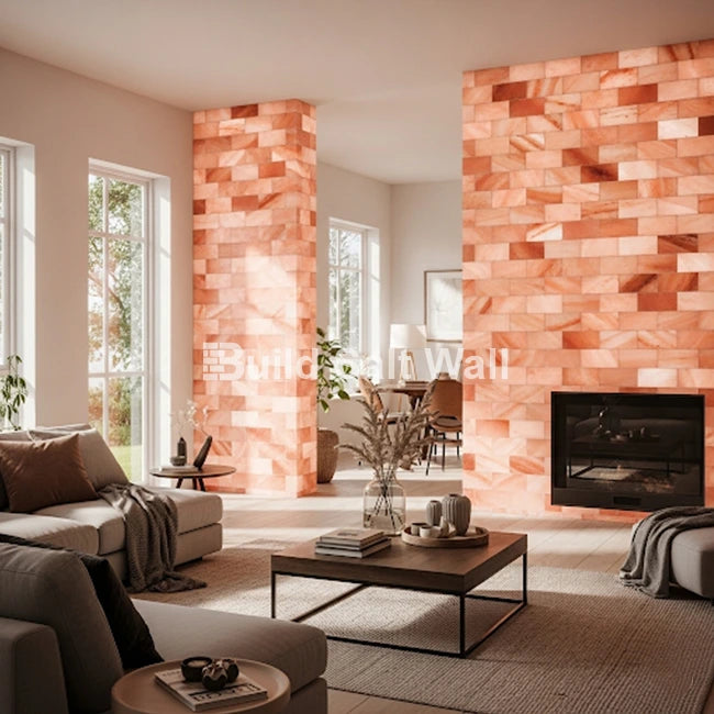 Himalayan Pink Salt Bricks 8" x 4" x 2" Pack of 1000 With 34 free Salt Adhesive