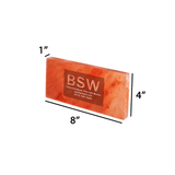 Himalayan Pink Salt Tiles 8" x 4" x 1" – Pack of 10 With Free Salt Adhesive