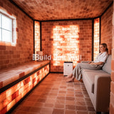 Build 6 sq. ft. Pink Salt Wall With (30 Himalayan Salt Bricks and 1 Salt Adhesive)